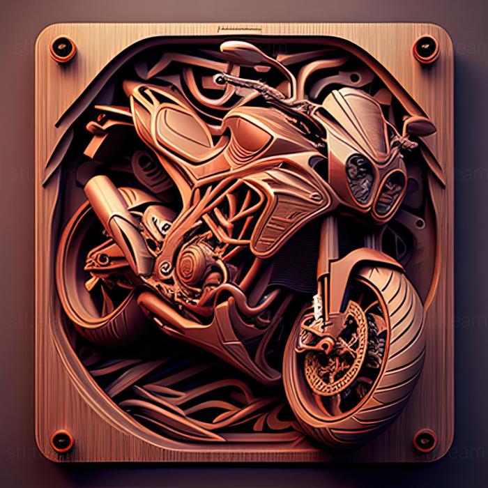 3D model Ducati Hyperstrada (STL)